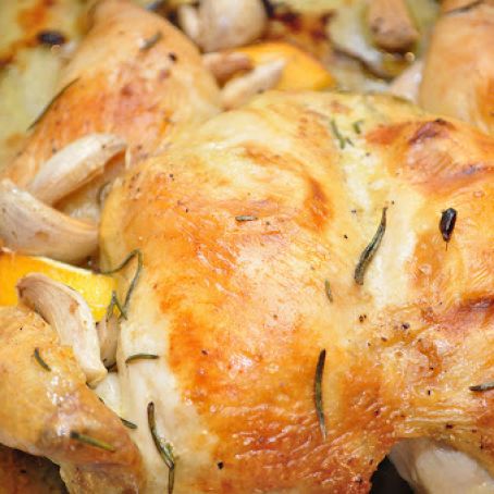 Butterflied Chicken with Rosemary, Garlic and Lemon