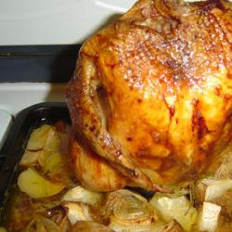 Beer Butt Rosemary Chicken