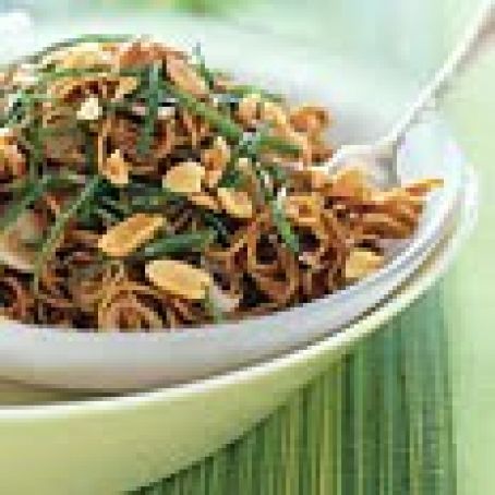 Spicy Sesame Noodles with Chopped Peanuts and Thai Basil