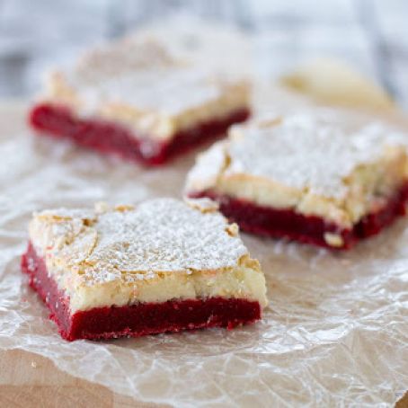 Ooey Gooey Red Velvet Butter Bars