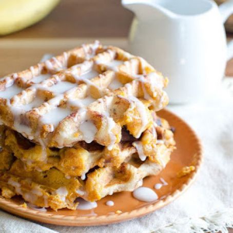 Pumpkin Pie-Stuffed Waffles