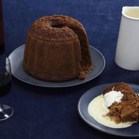 Ginger Pudding With Custard