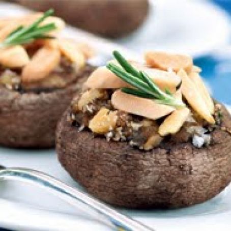 Mushroom Caps - Almond and Herb