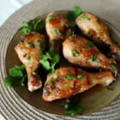Orange-Ginger Glazed Chicken Drumsticks