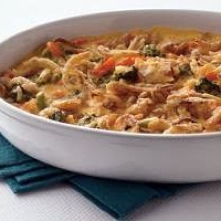 Cheesy Broccoli and Carrot Casserole