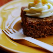 Yorkshire Parkin with Lemon Neufchâtel Frosting