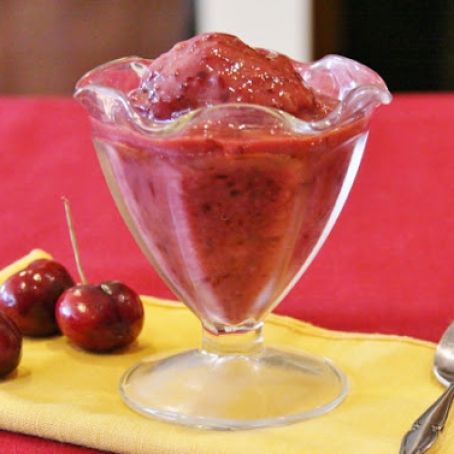 Banana-Cherry Sorbet (Vegan)