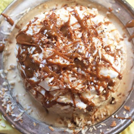Caramel Coconut Tres Leches Cake