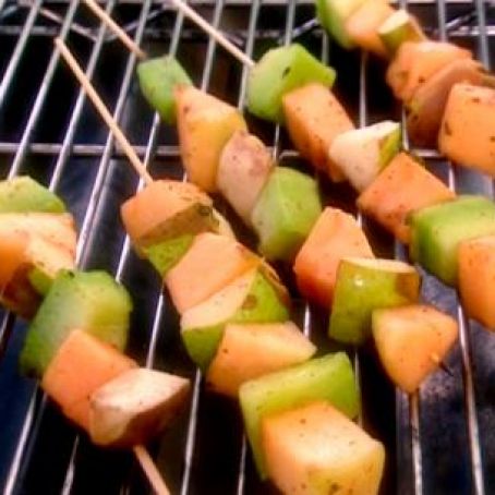Grilled Fruit and Vegetable Kabobs