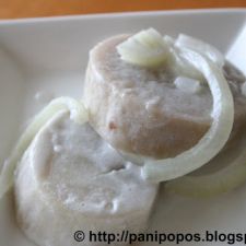 Auntie Ime's Fa’alifu taro (Samoan taro in coconut onion sauce)