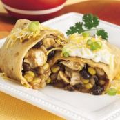 Chicken Chimichanga with Jalapeño Cream