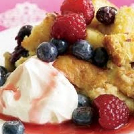 Berry Brioche Bread Pudding