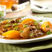 Pork Tenderloin with Peach & Pecan Sauce