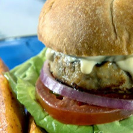 Apple Maple Turkey Burgers with Maple-Dijon Sauce