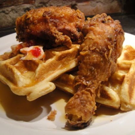 Paisan's Southern Fried Chicken Waffles & dipping Sauces
