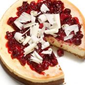 White Chocolate-Cranberry Cheesecake