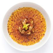 Maple Crème Brûlée with Lardons and Walnuts