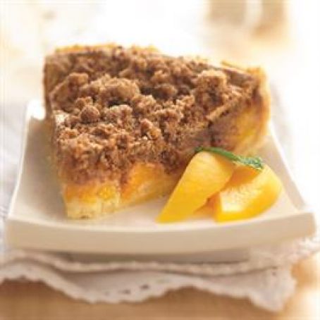 Almond Peach Cinnamon Kuchen