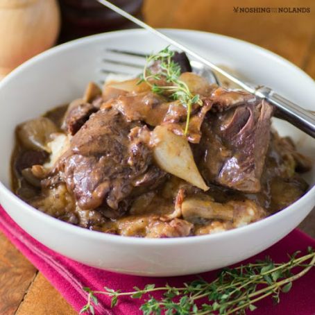 Coq au Vin {Chicken in Red Wine}