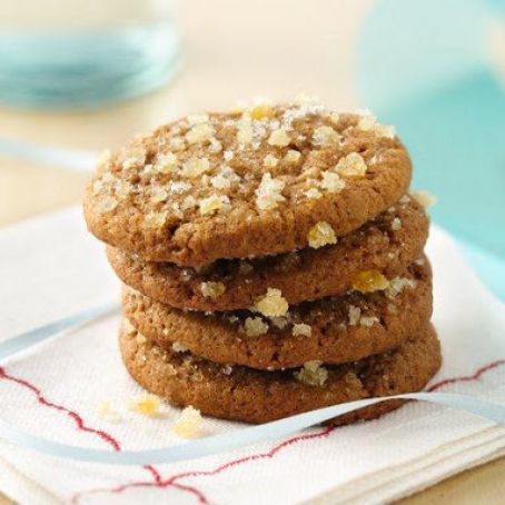 Chewy Triple Ginger Cookies