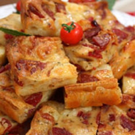 Pepperoni Pie Squares
