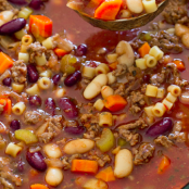 Slow Cooker-Pasta e Fagioli Soup