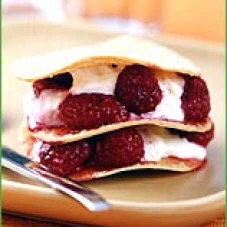 Raspberry Cream Tostadas