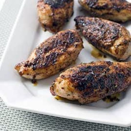 Grilled Bone-In Chicken Breasts