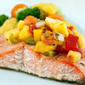 Maple Mustard Glazed Salmon