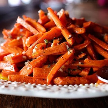 Roasted Carrots with Vinaigrette