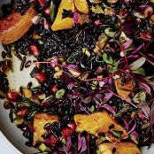Black and Wild Rice Salad with Roasted Squash