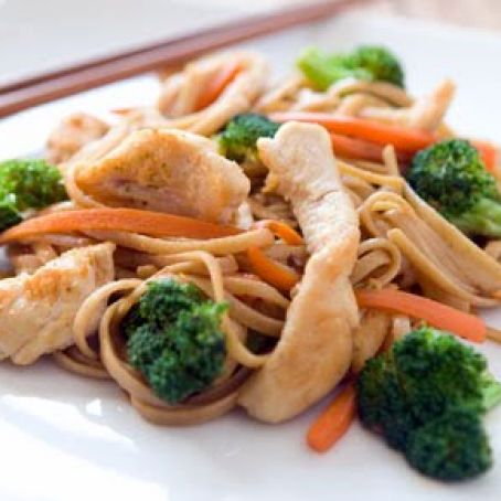 Chicken Broccoli Stirfry (With Linguine)