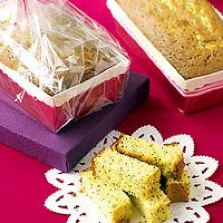 Lemon Poppy Seed Pound Cake Loaves