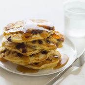 Chocolate Chip, Bacon and Orange Kissed Pancakes