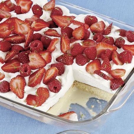 Boozy Berry-Topped Tres Leches Cake