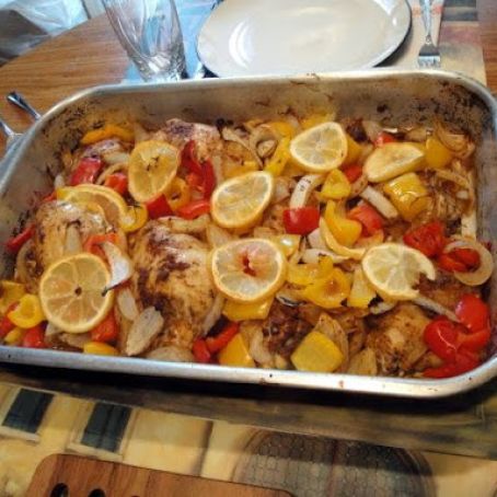 Peruvian-style chicken with sweet onions