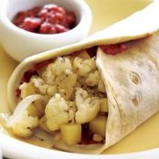 Potato and Cauliflower Burritos
