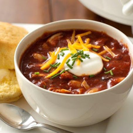 Easy Three Bean and Turkey Chili