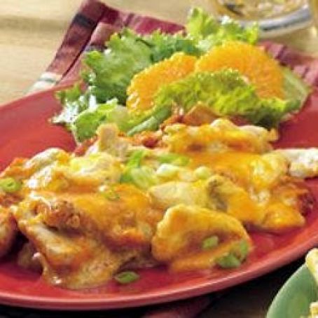 overnight chicken enchilada bake