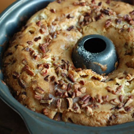 Rhubarb Almond Coffee Cake