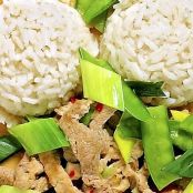 Thaicurry med fläskkött och kokosmjölk