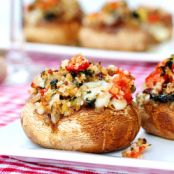 Bacon and Veggie Stuffed Mushrooms