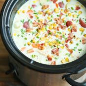 Slow Cooker Chicken & Corn Chowder