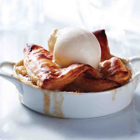 Apple-Bourbon Potpies