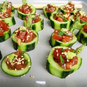 Tuna Tartare in Cucumber Cups