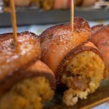 Bacon-Wrapped Stuffing Bites