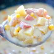 Crockpot Ham and Potato Corn Chowder