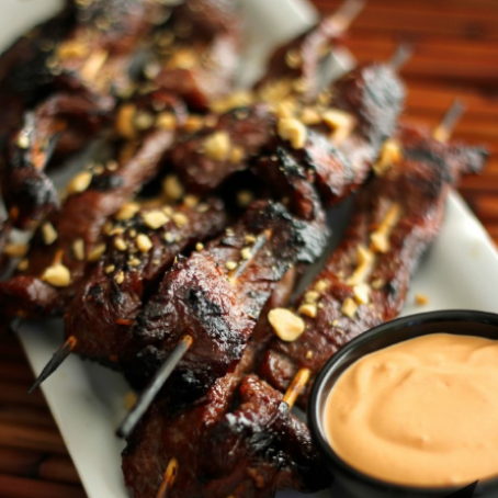 Mongolian Beef Satay