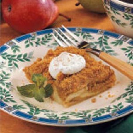 Pear Streusel Squares