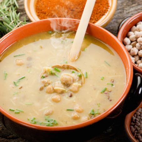 Lentil and Garbanzo Soup, Moroccan  (Harira)